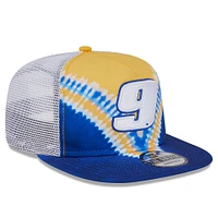 Men's New Era Blue Chase Elliott  Golfer Tie-Dye Snapback Hat