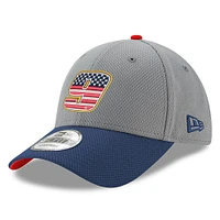 Casquette ajustable Chase Elliott Salute 9FORTY New Era gris/bleu marine pour hommes