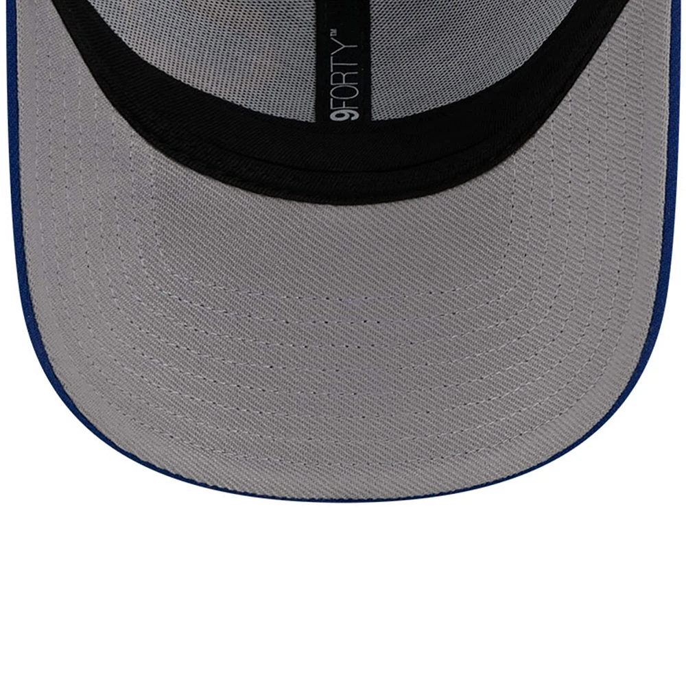 Casquette ajustable Chase Elliott NAPA 9FORTY Trucker New Era pour hommes, bleu royal/blanc