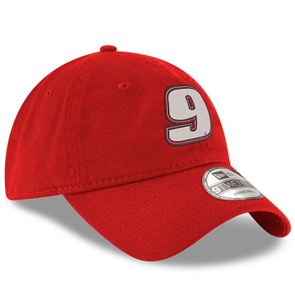 Men's New Era Scarlet Chase Elliott Enzyme Washed 9TWENTY Adjustable Hat