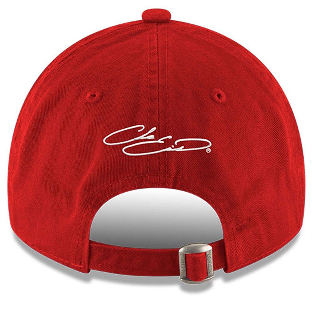 Men's New Era Scarlet Chase Elliott Enzyme Washed 9TWENTY Adjustable Hat