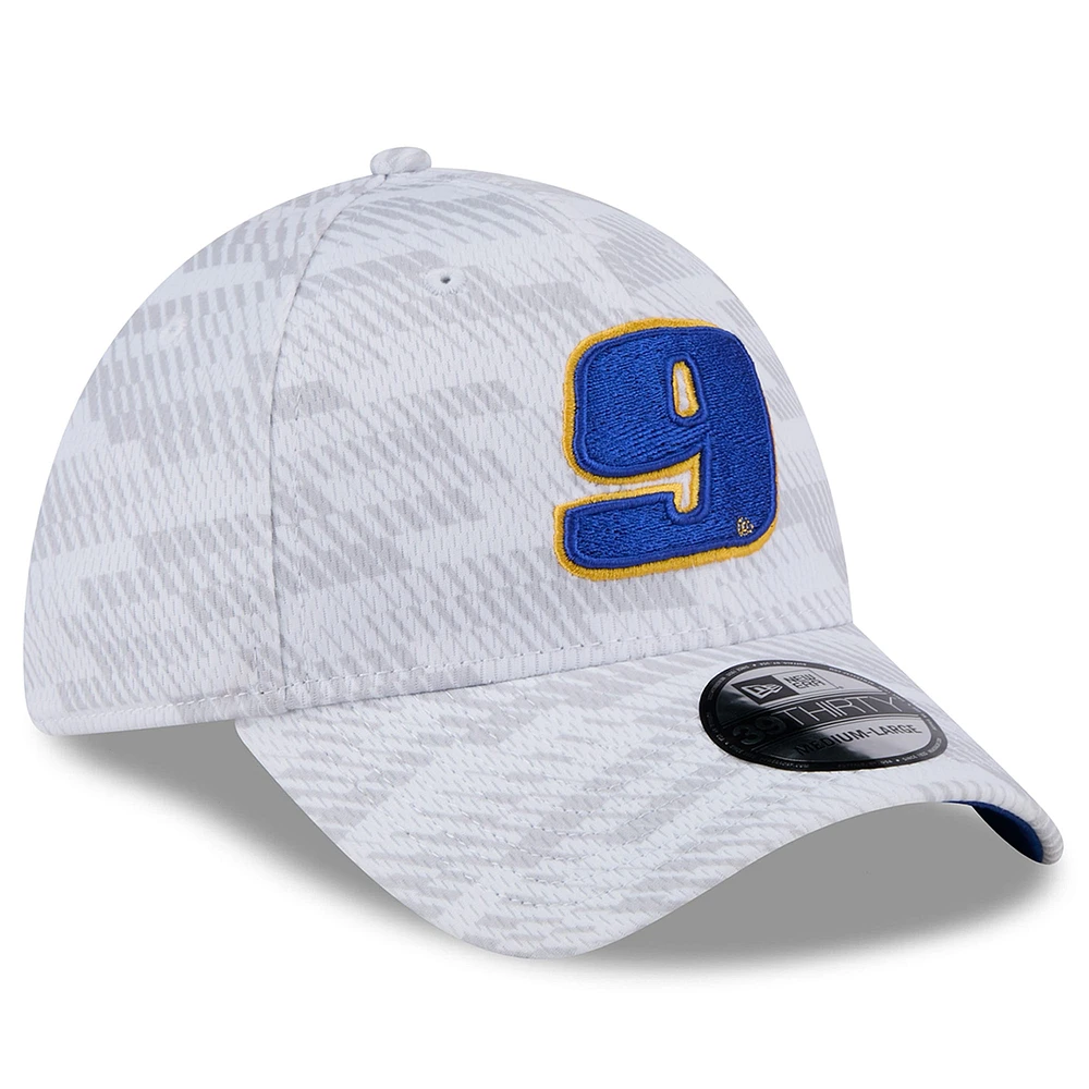 Men's New Era White Chase Elliott 39THIRTY Graded Flex Hat