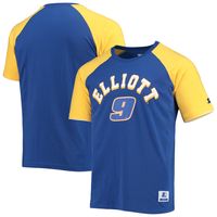 Men's Starter Royal/Gold Chase Elliott The Catcher Raglan T-Shirt