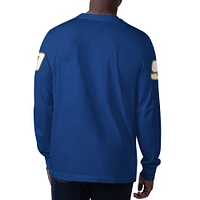 Men's Starter Royal Chase Elliott Clutch Hit Graphic Long Sleeve T-Shirt