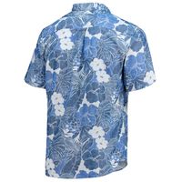 Men's Tommy Bahama Blue Chase Elliott Coconut Point Playa Flora Camp Button-Up Shirt