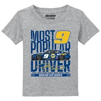 Toddler Hendrick Motorsports Team Collection  Heather Gray Chase Elliott Car T-Shirt