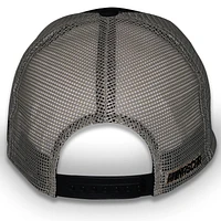Unisex Checkered Flag Sports Black Chase Elliott  Flag Trucker Adjustable Hat