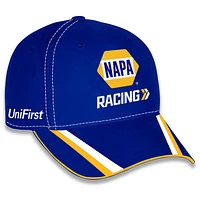 Casquette ajustable unisexe à damier bleu Chase Elliott NAPA Uniform Sports