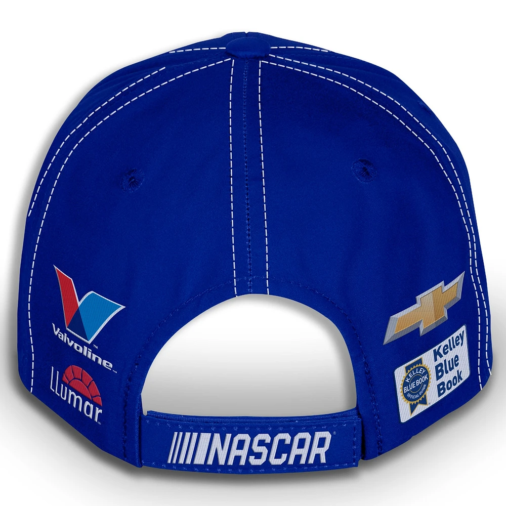 Casquette ajustable unisexe à damier bleu Chase Elliott NAPA Uniform Sports