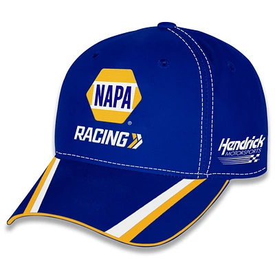 Casquette ajustable unisexe à damier bleu Chase Elliott NAPA Uniform Sports