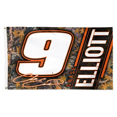 WinCraft Chase Elliott Camo Drapeau de luxe unilatéral 3' x 5'