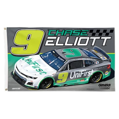Drapeau de luxe WinCraft Chase Elliott Darlington Throwback unilatéral 3' x 5'