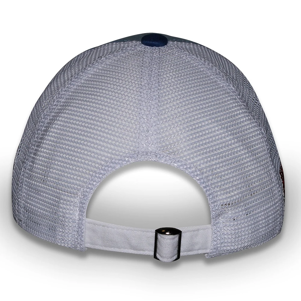 Women's Checkered Flag Sports Light Blue Chase Elliott Pit Box Adjustable Trucker Hat