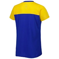 Women's G-III 4Her by Carl Banks Royal/Yellow Chase Elliott Box Score T-Shirt