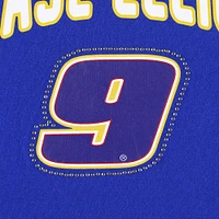 Women's G-III 4Her by Carl Banks Royal/Yellow Chase Elliott Box Score T-Shirt