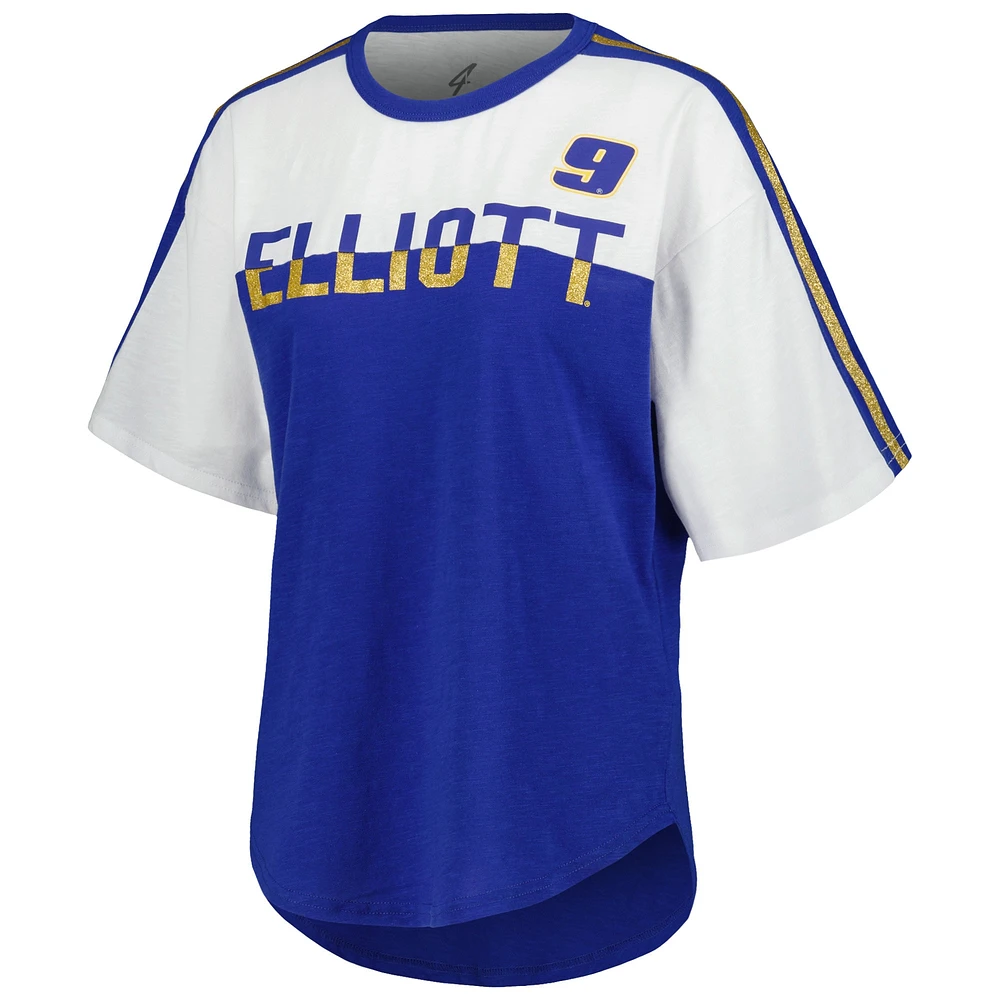 Women's G-III 4Her by Carl Banks Royal Chase Elliott Champion T-Shirt