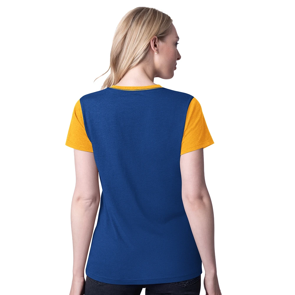 T-shirt à blocs de couleurs G-III 4Her par Carl Banks Royal Chase Elliott Racer pour femme