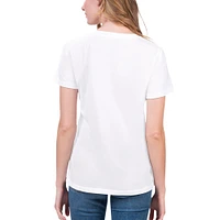 T-shirt blanc Chase Elliott Score G-III 4Her de Carl Banks pour femmes