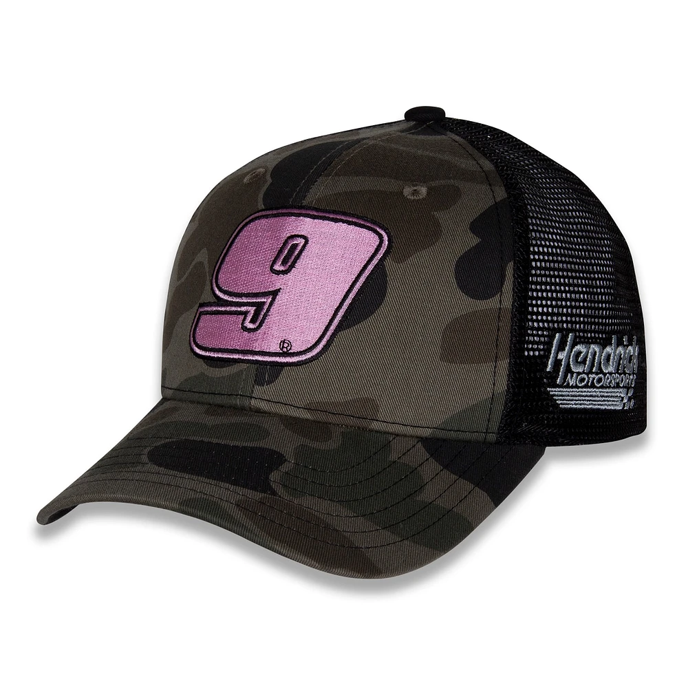 Casquette réglable camouflage Chase Elliott de la collection Hendrick Motorsports Team pour femmes