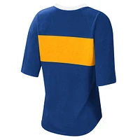 Women's Touch Royal Chase Elliott Lead Off Henley T-Shirt