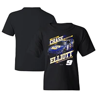 T-shirt noir pour jeunes de la collection Hendrick Motorsports Team, Chase Elliott NAPA Car