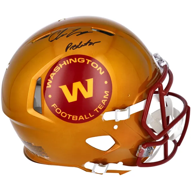 Chase Young Washington Football Team Fanatics Authentic Autographed Riddell  99 Decal Speed Authentic Helmet with Predator Inscription