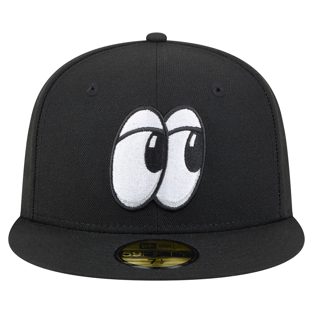 Casquette ajustée 59FIFTY pour homme de la collection Authentic Chattanooga Lookouts New Era noire