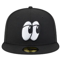 Casquette ajustée 59FIFTY pour homme de la collection Authentic Chattanooga Lookouts New Era noire