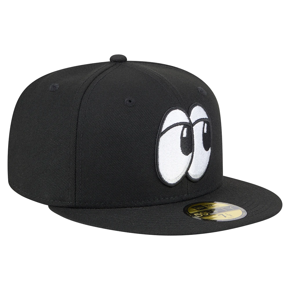 Casquette ajustée 59FIFTY pour homme de la collection Authentic Chattanooga Lookouts New Era noire