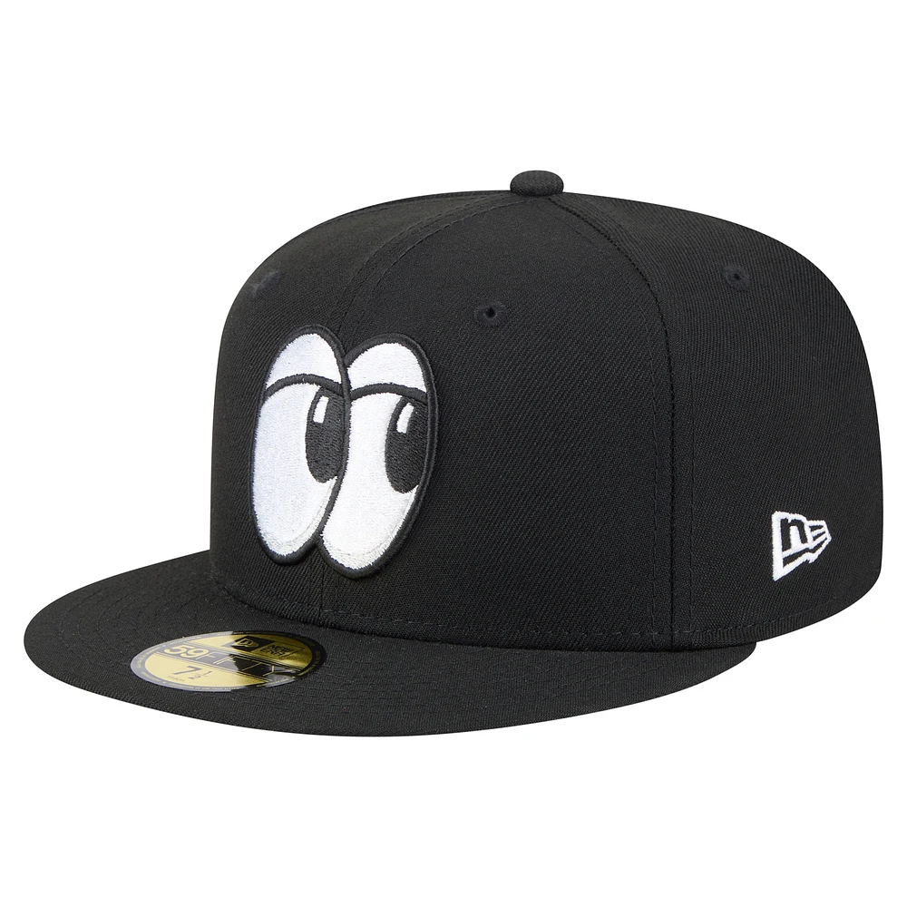 Casquette ajustée 59FIFTY pour homme de la collection Authentic Chattanooga Lookouts New Era noire
