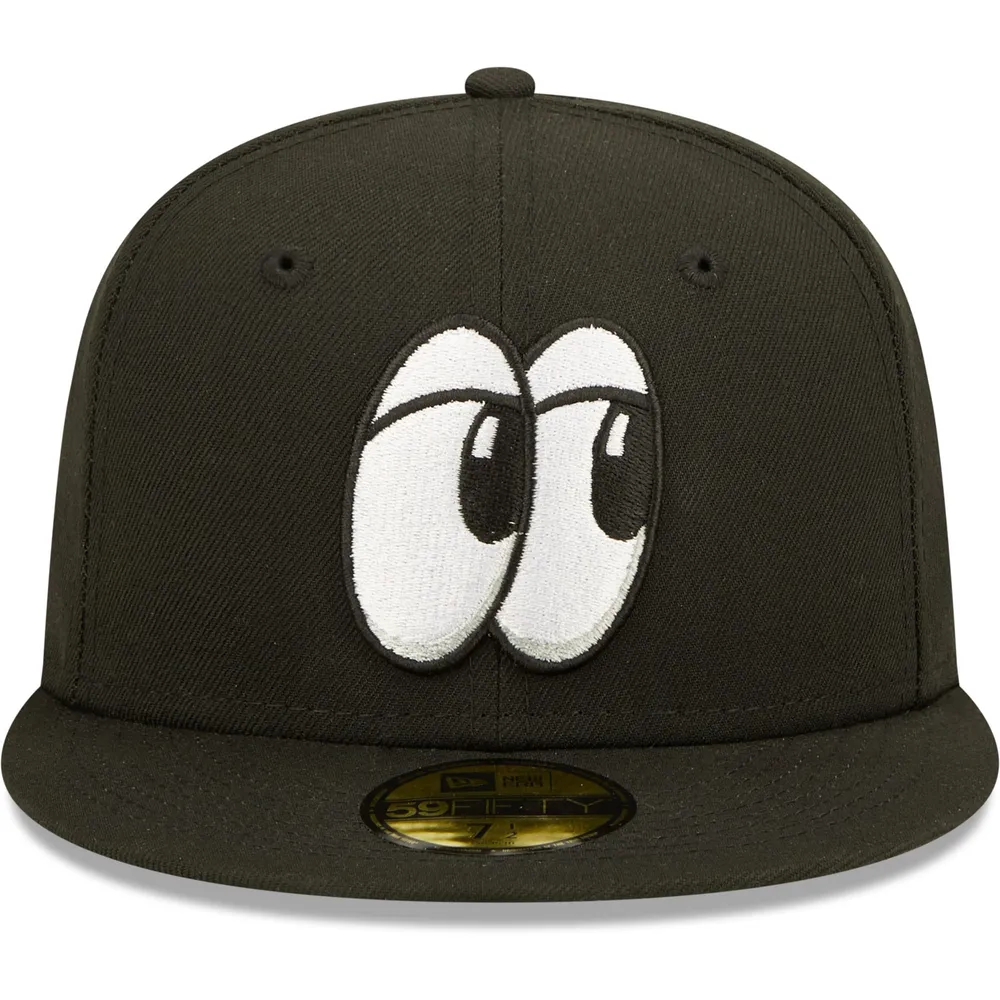 Casquette ajustée noire New Era Chattanooga Lookouts Authentic Collection Team Alternate 59FIFTY pour homme