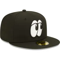 Casquette ajustée noire New Era Chattanooga Lookouts Authentic Collection Team Alternate 59FIFTY pour homme