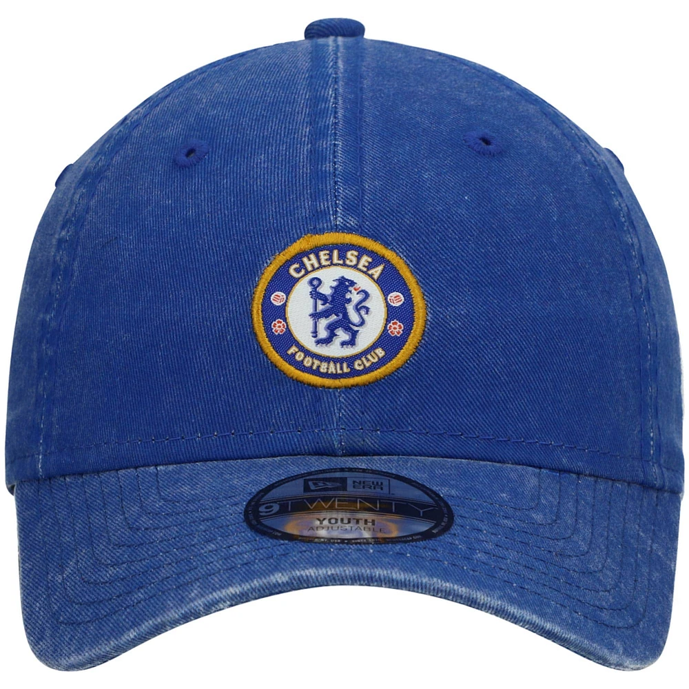 Casquette ajustable Chelsea Team Script 9TWENTY bleue New Era pour fille