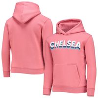 Girls Youth Pink Chelsea Repeat Pullover Hoodie