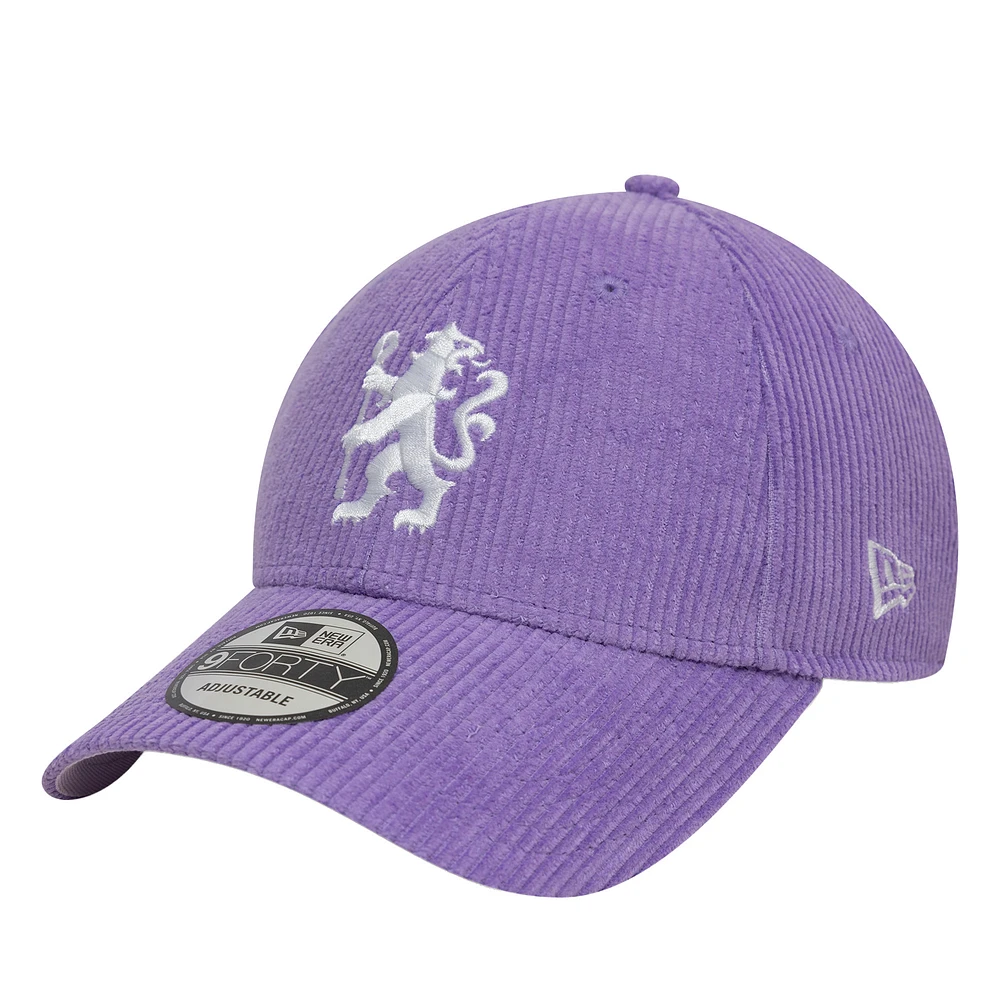 Men's New Era  Purple Chelsea Corduroy 9FORTY Adjustable Hat