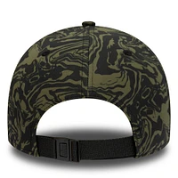 Men's New Era Black/Olive Chelsea Allover Print 9FORTY Adjustable Hat