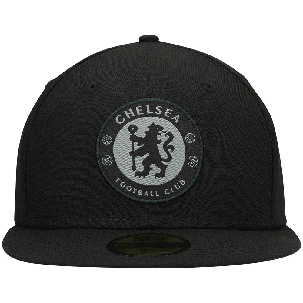 Men's New Era Black Chelsea Color Pack 59FIFTY Fitted Hat