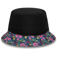 Men's New Era Black Chelsea Floral Print Bucket Hat