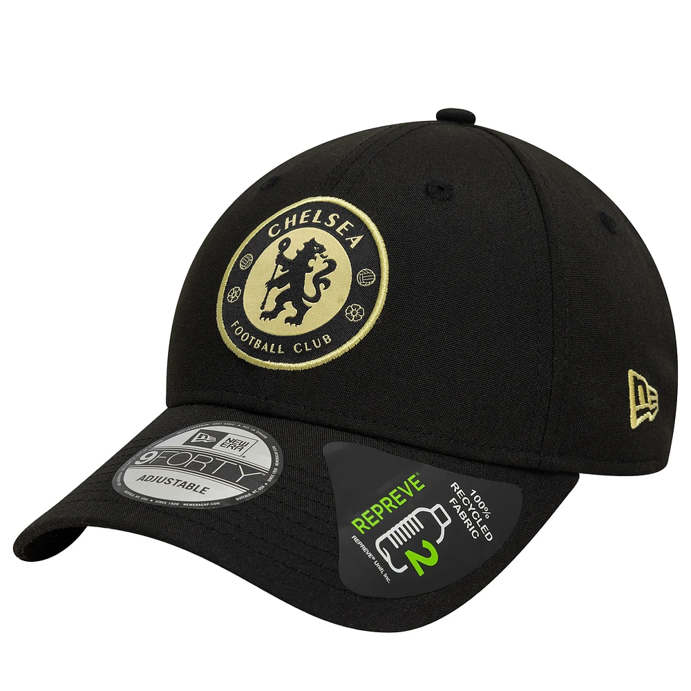 Men's New Era Black Chelsea Seasonal 9FORTY Adjustable Hat