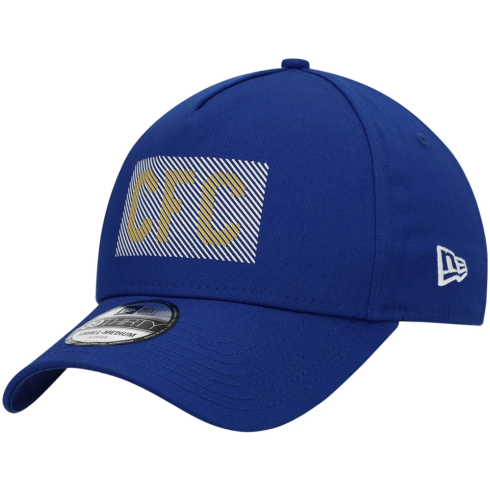 Men's New Era Blue Chelsea HD Logo A-Frame 39THIRTY Flex Hat