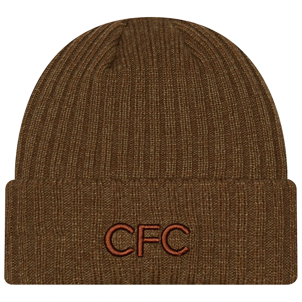 Men's New Era Brown Chelsea Retro Cuffed Knit Hat