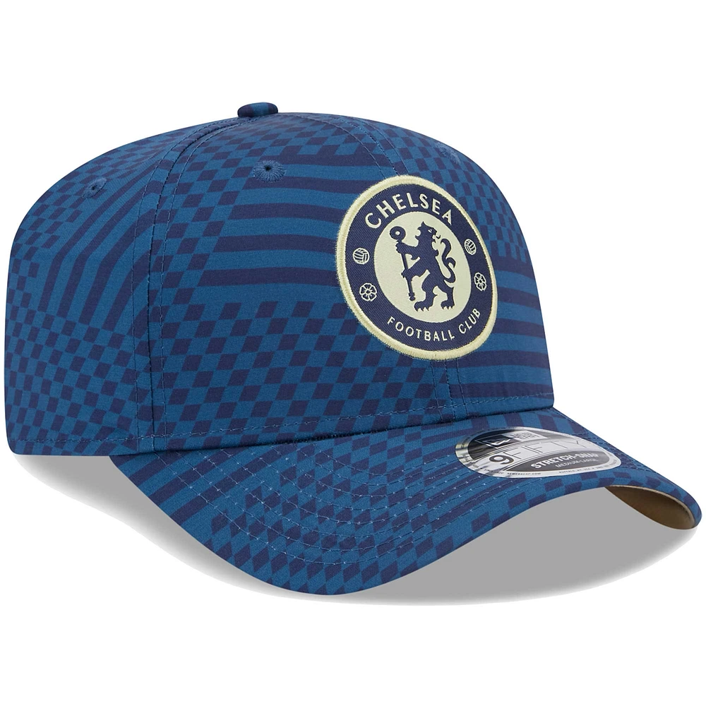 Casquette Snapback 9FIFTY Chelsea Allover bleu marine New Era pour homme