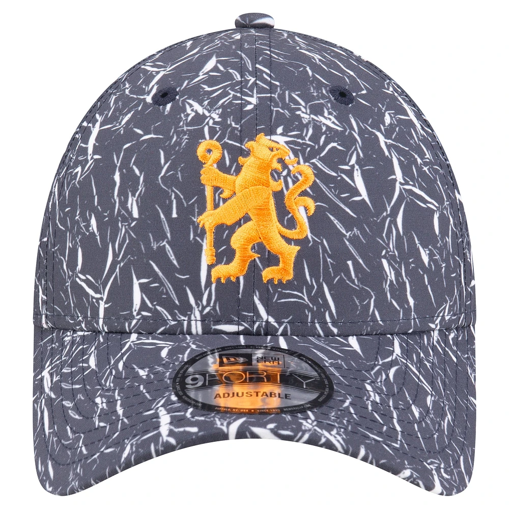 Men's New Era Navy Chelsea Crinkle 9FORTY Adjustable Hat