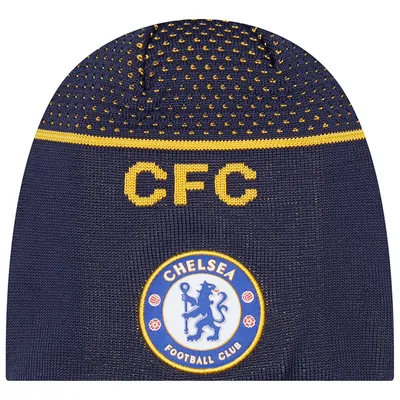 Chelsea New Era Engineered Skull Knit Beanie - Navy