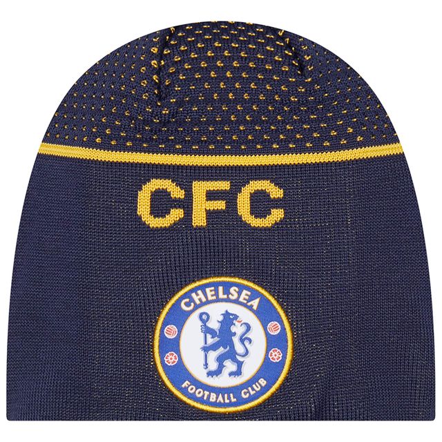 Bonnet Homme New Era Bleu Marine Chelsea Engineered Skull Knit