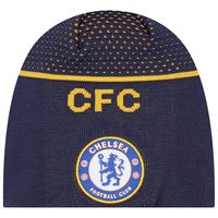 Men's New Era Navy Chelsea Engineered Skull Knit Beanie