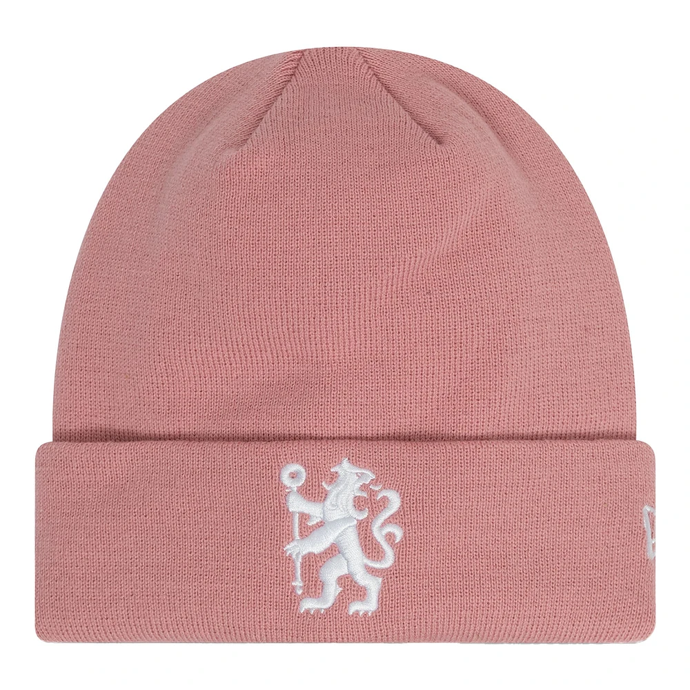 Men's New Era Pink Chelsea Seasonal Cuffed Knit Hat