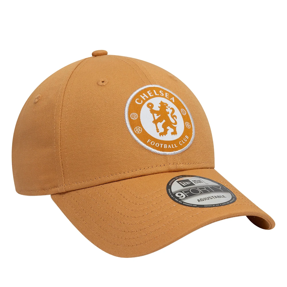 Men's New Era Tan Chelsea Seasonal 9FORTY Adjustable Hat