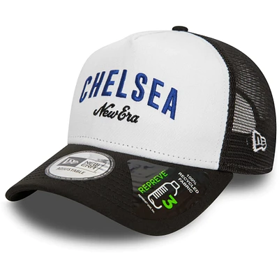 Men's New Era White Chelsea Repreve E-Frame Adjustable Trucker Hat