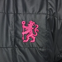 Veste zippée entièrement doublée en polaire synthétique Nike Chelsea Third pour homme, noire